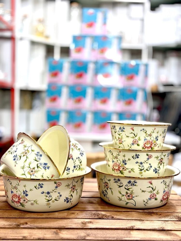 لگن سه تیکه لعابی